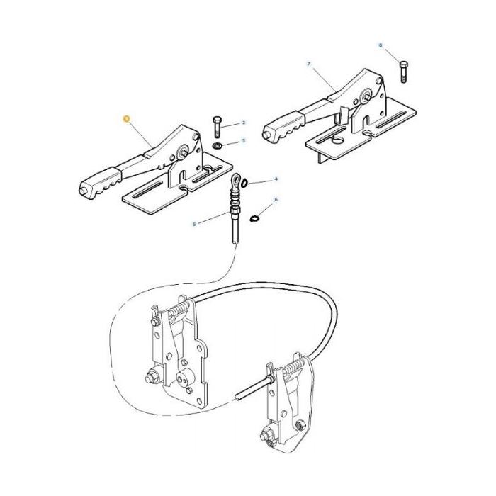 Handbrake Assy - 3823543M91 - Massey Tractor Parts