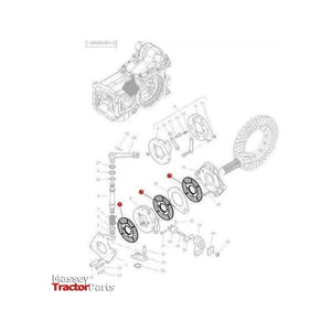 Massey Ferguson Handbrake Disc - 3790493M2 | OEM | Massey Ferguson parts | Hand Brakes-Massey Ferguson-Axles & Power Train,Brake Hardware,Brakes,Farming Parts,Hand Brakes,Tractor Parts