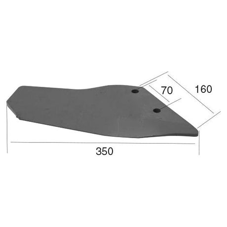 Hardfaced Wing 350x11mm RH
 - S.59724 - Farming Parts