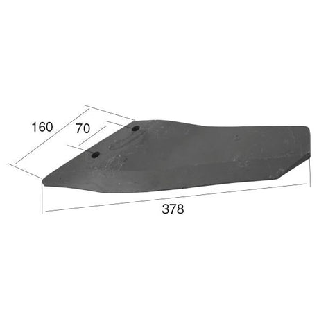 Hardfaced Wing 378x11mm LH
 - S.59723 - Farming Parts