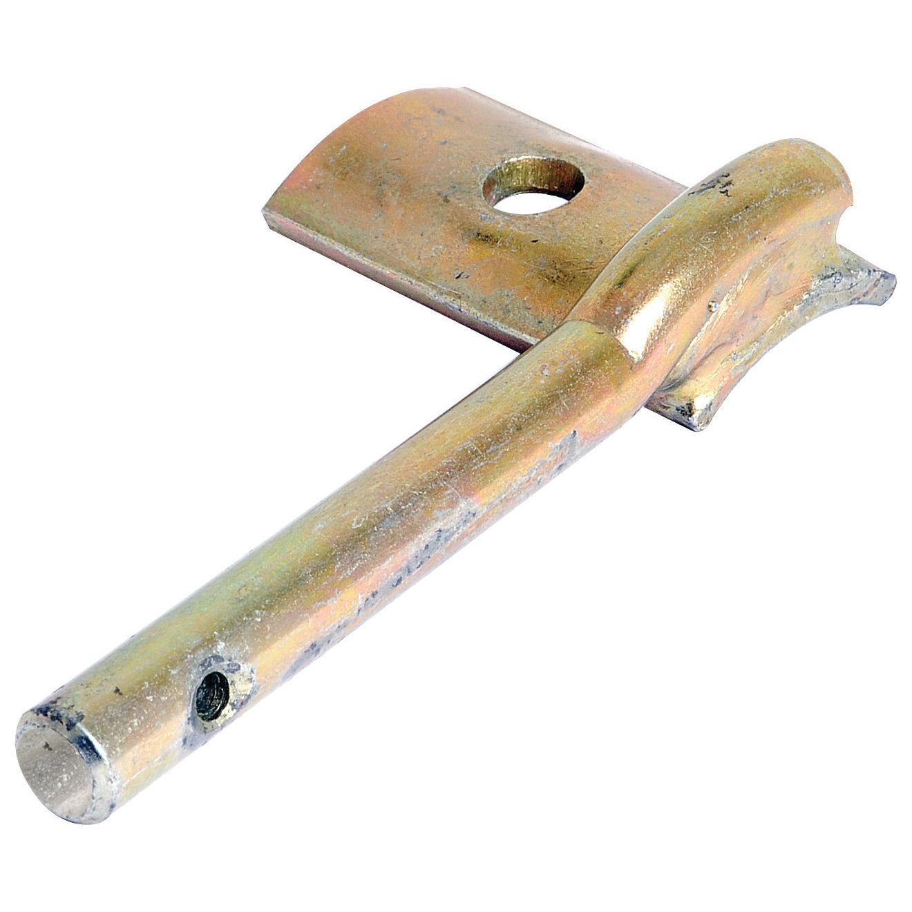 A Sparex Haytine Holder (LH) with product number S.79673, featuring a cylindrical shaft and a flat, perforated base, designed to function seamlessly for PZ HAYBOB machinery as TH0109.