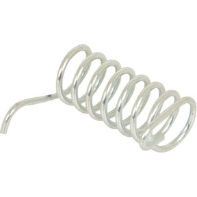 A close-up image of the Haytine Return Spring LH Replacement for PZ, model PZ99 - S.78147 by Sparex, showcasing its several loops and one protruding end, emphasizing its compatibility as a Primary OE Reference.