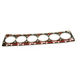 The Head Gasket - 6 Cyl. (4BT, 4BL4) by Sparex, also known as Sparex Part No. S.59509, is a six-hole head gasket compatible with Cummins Engine models that combines metal and rubber materials to seal the space between the engine block and cylinder head.