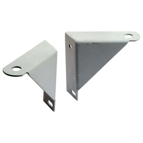 The Sparex Head Light Bracket Set (Part No. S.68352) includes two gray metal triangular-shaped brackets with angled edges and holes for mounting, compatible with both RH and LH configurations.