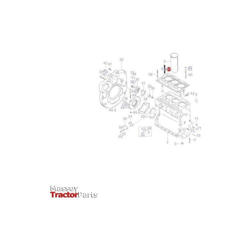 Massey Ferguson Head Stud - 734309M1 | OEM | Massey Ferguson parts | Cylinder Head Studs & Bolts-Massey Ferguson-Cylinder Head Components,Cylinder Head Studs & Bolts,Engine & Filters,Engine Parts,Farming Parts,Tractor Parts