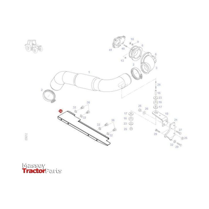Fendt Heat Shield - 725200101021 | OEM | Fendt parts | Silencers-Fendt-