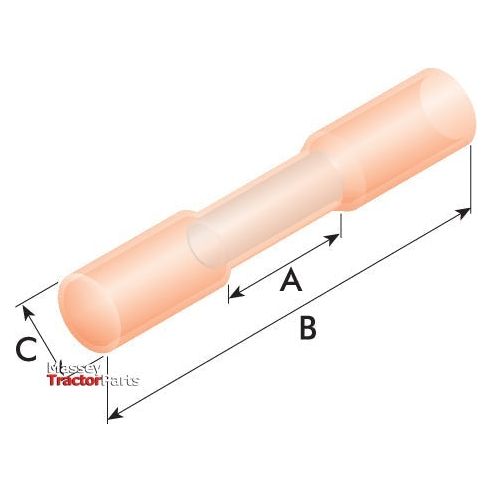 Heat Shrink Insulated Connector - Red ( -)
 - S.13404 - Farming Parts