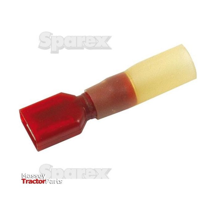 Heat Shrink Insulated Female Spade Terminal - Red ( - )
 - S.13407 - Farming Parts