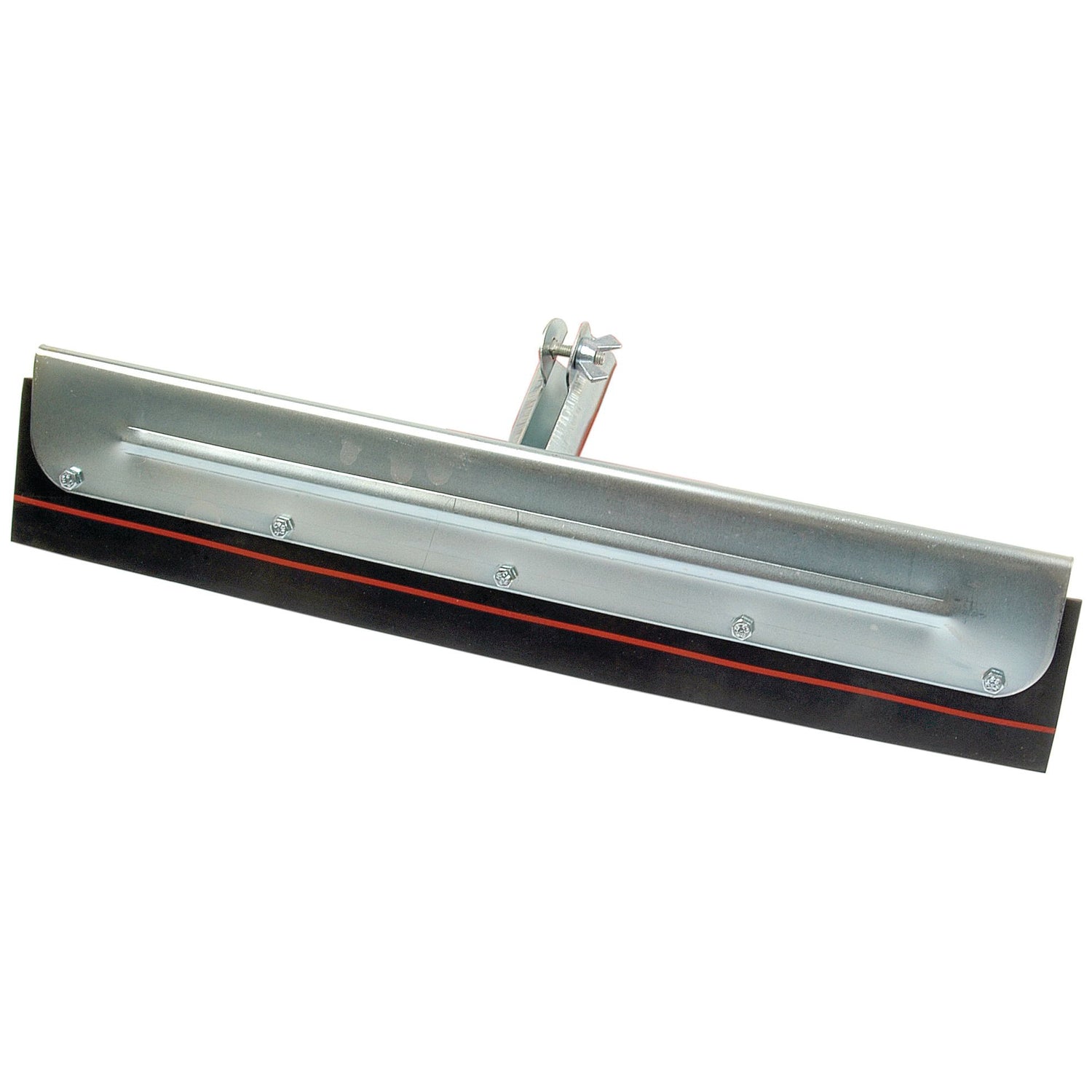 The Heavy Duty Squeegee, Sparex Part No. S.21737 by Sparex, features a 475mm black rubber blade for efficient cleaning, a galvanised blade within a metal frame, and a handle attachment at the top.