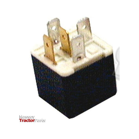 A small, rectangular black relay with metal terminals on top, positioned against a white background. The text "Massey Tractor Parts" is visible in the lower left corner, and its 12V rating signifies compatibility with standard equipment. It is labeled as the Closing Relay by Sparex (Sparex Part No.S.31899).