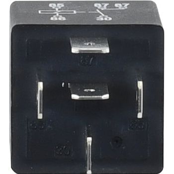 Close-up of the Sparex Closing Relay (Sparex Part No. S.31899) branded 12V black Hella automotive relay, featuring four metal terminals visible on one side, used for electrical switching in vehicles.