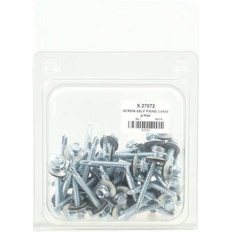 Hexagon Head Self Fixing (TEK) Screw, Size: 5.5 x 50mm (Din 7504K)
 - S.27072 - Farming Parts