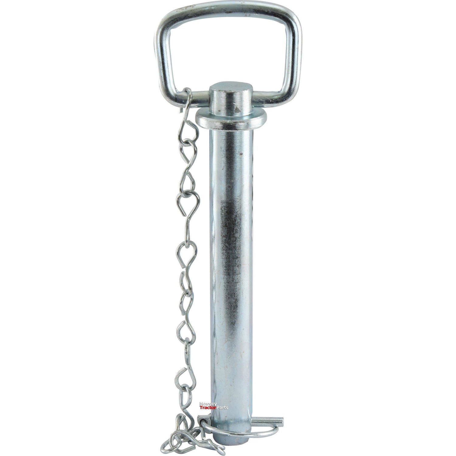 A Hitch Pin with Chain & Linch Pin by Sparex, featuring a rectangular handle and an overall length of 183mm.