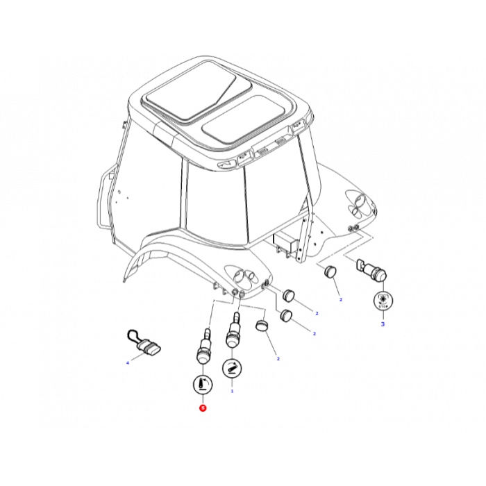 Hitch Up Switch - ACW151746A / 3714137M1 - Massey Tractor Parts
