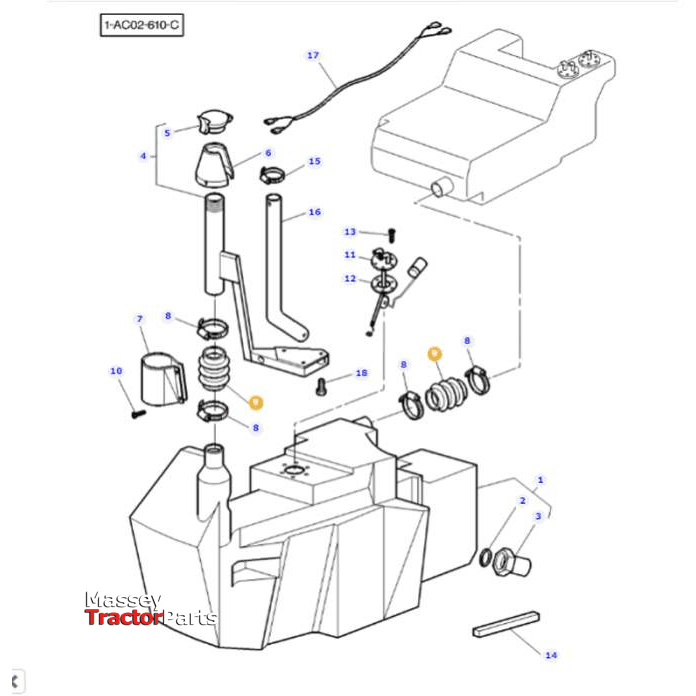 Massey Ferguson Hose - 3778297M1 | OEM | Massey Ferguson parts | Engine Parts-Massey Ferguson-Engine & Filters,Farming Parts,Fluid & Fuel Delivery & Storage,Fuel Delivery Parts,Fuel Tank,Fuel Tanks,Tractor Parts,Water Extractors,Workshop & Merchandising,Workshop Consumables