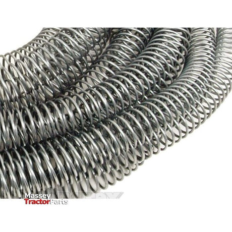 Close-up of several coiled metal springs intertwined together, resembling a Hose Guard Coil (Steel) - Wrapping Ø23mm x 10m | Sparex Part No. S.21074, with the "Sparex" logo in the bottom left corner.