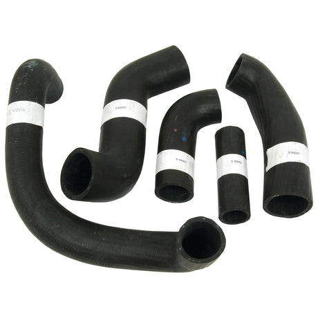 A collection of six black rubber hoses, ideal for Ford / New Holland DEXTA models, displayed on a white background. The set is marketed under the Sparex brand with Part No. S.66632.