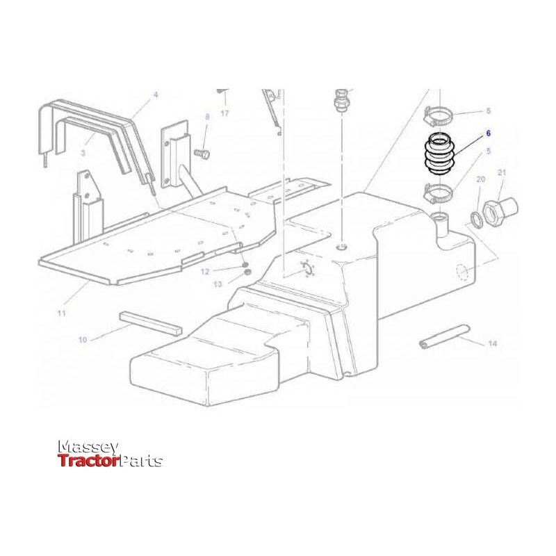 Massey Ferguson Hose Tank to Tank - 3777872M1 | OEM | Massey Ferguson parts | Fuel-Massey Ferguson-Engine & Filters,Farming Parts,Fluid & Fuel Delivery & Storage,Fuel Delivery Parts,Fuel Tank,Fuel Tanks,Tractor Parts,Water Extractors,Workshop & Merchandising,Workshop Consumables