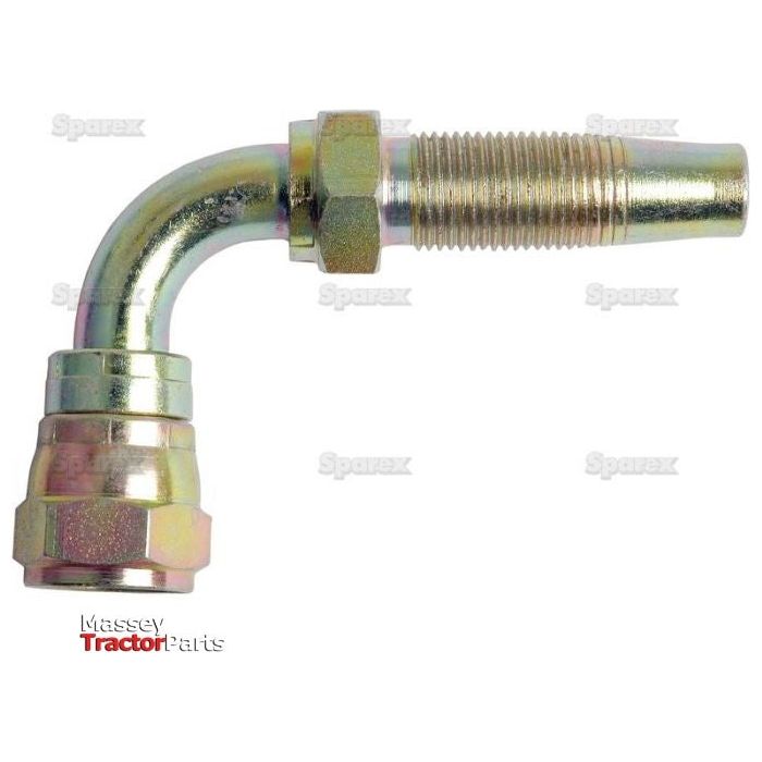 Hydraulic 2-Piece Re-usable Coupling insert 1/2'' x 3/4''JIC female 90 swept
 - S.4772 - Farming Parts