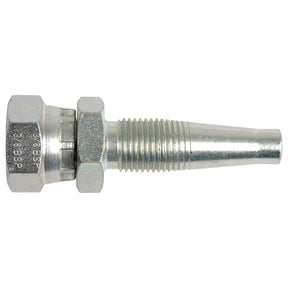 Image of the Sparex Hydraulic 2-Piece Re-usable Coupling insert (Sparex Part No.S.4751) featuring a threaded end, hexagonal nut, and a 3/8'' x 3/8'' BSP female insert with a 90-degree sweep.