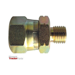 A brass hydraulic adaptor with an M22x1.50 metric male end and a 3/8'' BSP swivel female end, branded with the Sparex logo in the lower left. This is the Sparex Part No.S.11982 hydraulic adaptor.