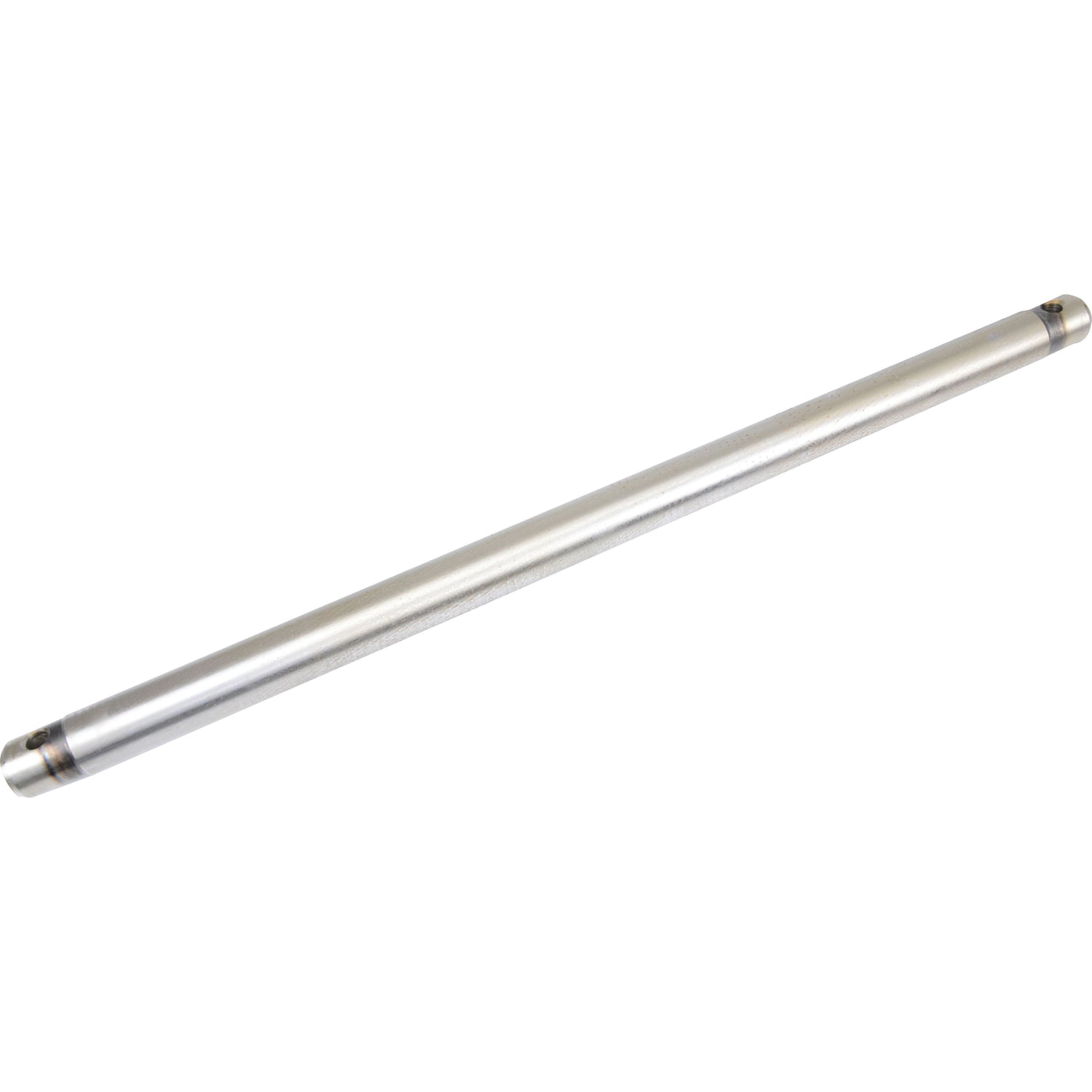A long, cylindrical metal rod with a smooth surface and capped ends, resembling the Sparex Hydraulic Cross Shaft (Sparex Part No. S.108514), is positioned diagonally against a white background.