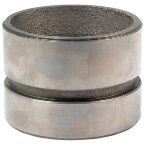 Two metal cylindrical parts stacked on top of each other, featuring a rough interior surface and smooth exterior, reminiscent of the Hydraulic Cylinder Piston (Sparex Part No.S.66193) from Sparex.