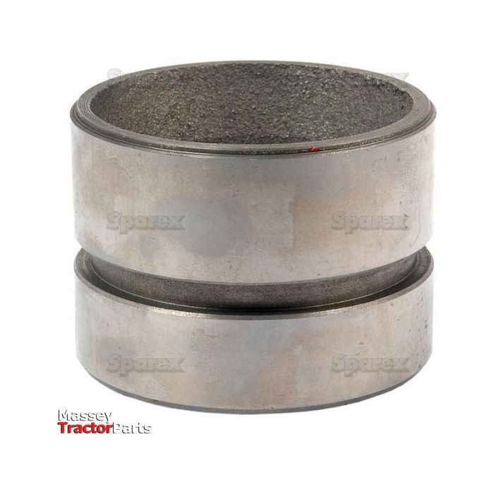 Two vertically stacked cylindrical metal bushings with a rough inner texture and smooth outer surface, designed for hydraulic lift systems. The image features a watermark displaying "Sparex" along with "Hydraulic Cylinder Piston | Sparex Part No. S.66193.