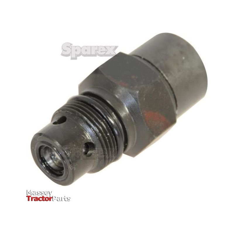 The Hydraulic Relief Valve, a metal cylindrical component with threaded sections and visible O-rings, is typically used in agricultural or industrial machinery such as tractors. This high-quality Sparex part (Part No.S.67909) ensures reliable performance and compatibility with Sparex equipment.
