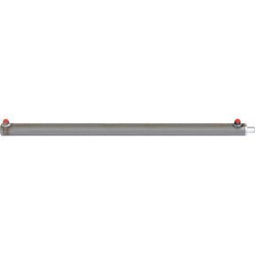 The Sparex Hydraulic Double Acting Cylinder Without Ends, measuring 25 x 40 x 900mm (Sparex Part No. S.59213), is depicted horizontally against a white background with red caps on both ends.