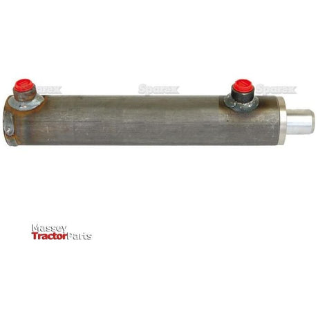A metallic hydraulic double acting cylinder without ends, measuring 30 x 50 x 300mm, with two red-topped ports, branded Sparex (Sparex Part No.S.59219).