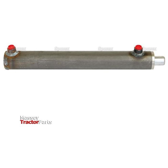 A hydraulic double acting cylinder without ends, sized 30 x 50 x 500mm with a metallic finish and two red-capped ports, labeled "Sparex" in the bottom left corner. Model: Sparex Part No. S.59223.