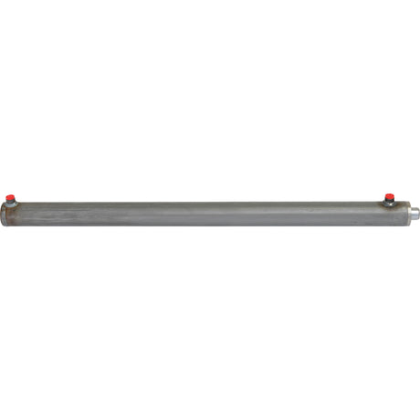 A long, cylindrical metal tube labeled the "Hydraulic Double Acting Cylinder Without Ends," featuring a Cylinder Bore of 60mm and measuring 35 x 60 x 1000mm (Sparex Part No. S.59240), with red and black caps at both ends, set against a plain white background.