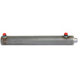 A Sparex Hydraulic Double Acting Cylinder Without Ends, 35 x 60 x 400mm with a 60mm bore and two red-capped ports on its body.