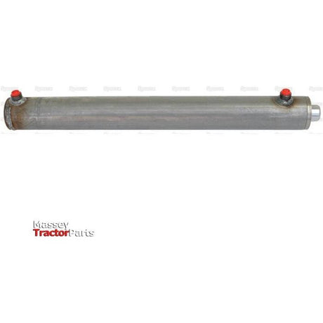 A Sparex Hydraulic Double Acting Cylinder Without Ends, 40 x 70 x 550mm (Sparex Part No. S.59250), with a metallic body, red-capped ends, and a "Massey Tractor Parts" label in the bottom left corner, featuring a cylinder stroke of 550mm.