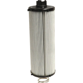 A rugged cylindrical air filter with pleated material and durable black plastic end caps, ideal for John Deere equipment - introducing the Sparex Hydraulic Filter - Element (Sparex Part No. S.118346).