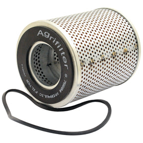 A cylindrical Sparex Hydraulic Filter - Element (Part No. S.76684) with a perforated metal exterior and a rubber gasket beside it.