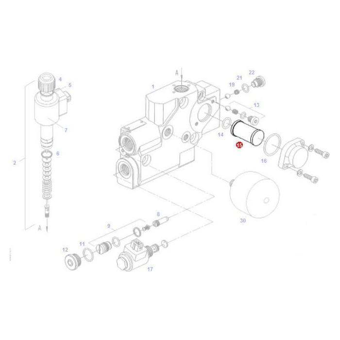 Hydraulic Filter - F716961020330 - Massey Tractor Parts