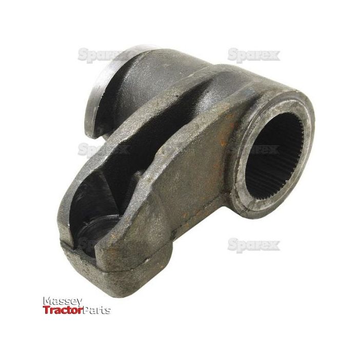 A hydraulic lift arm with a cylindrical shape and visible wear, branded as "Sparex," compatible with Landini tractors and labeled as Sparex Part No. S.41447.