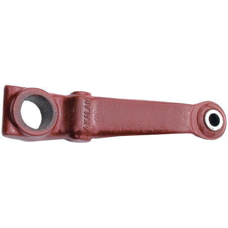 A red metal hydraulic lift arm, brand name Sparex and part number S.62270, with the word "AKALAN" engraved on its side, featuring holes at both ends and compatible with RH fitting.