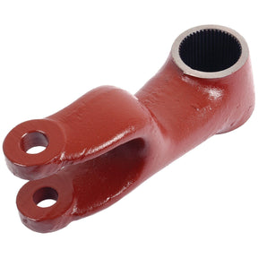 A red-painted metal hydraulic lift arm with two round openings, one at each end, compatible with Case IH machinery (Sparex Part No. S.66210).