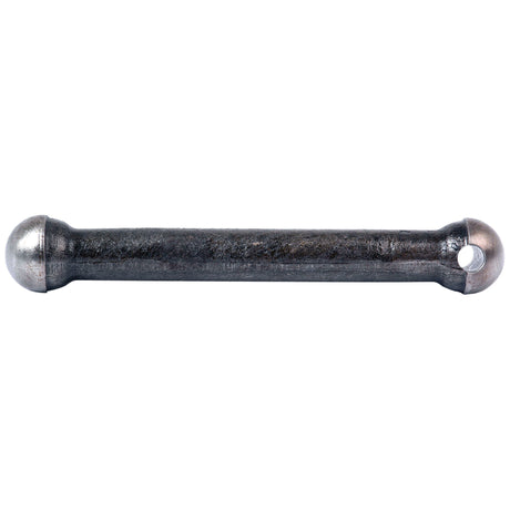 Introducing the Sparex Hydraulic Lift Rod (Sparex Part No. S.66195), a metal rod with rounded ends and a hole through one end, perfect for use in Massey Ferguson hydraulic lift systems.
