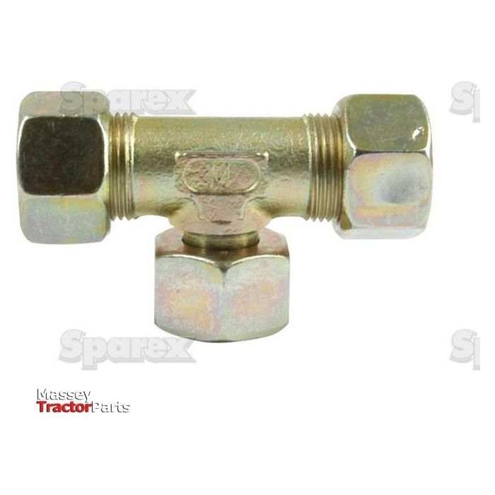 Hydraulic Metal Pipe Tee Stud Coupling E.T.V. 15L standpipe branch
 - S.34164 - Farming Parts