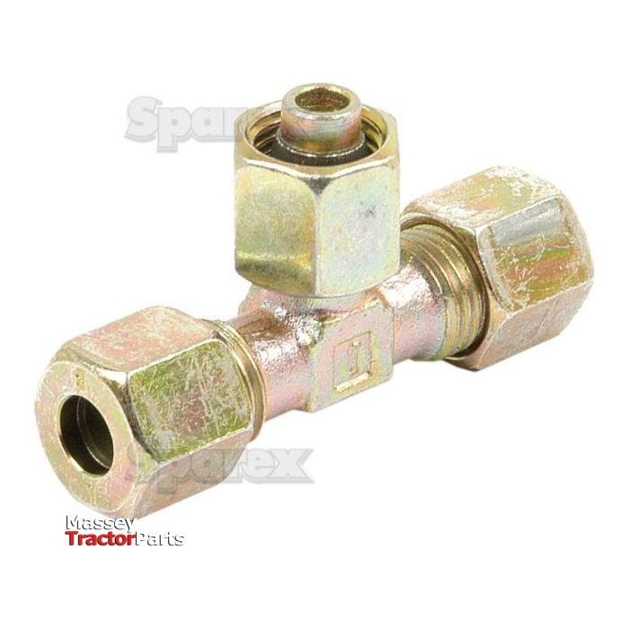 Hydraulic Metal Pipe Tee Stud Coupling E.T.V. 8L standpipe branch
 - S.34161 - Farming Parts