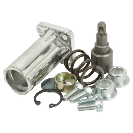 The Sparex - Detent Kit (Sparex Part No. S.24450) features automotive parts including a metal housing, springs, screws, washers, a snap ring, and a cylindrical component and is compatible with Sparex 3/8'' & 1/2'' Monoblock Valve.