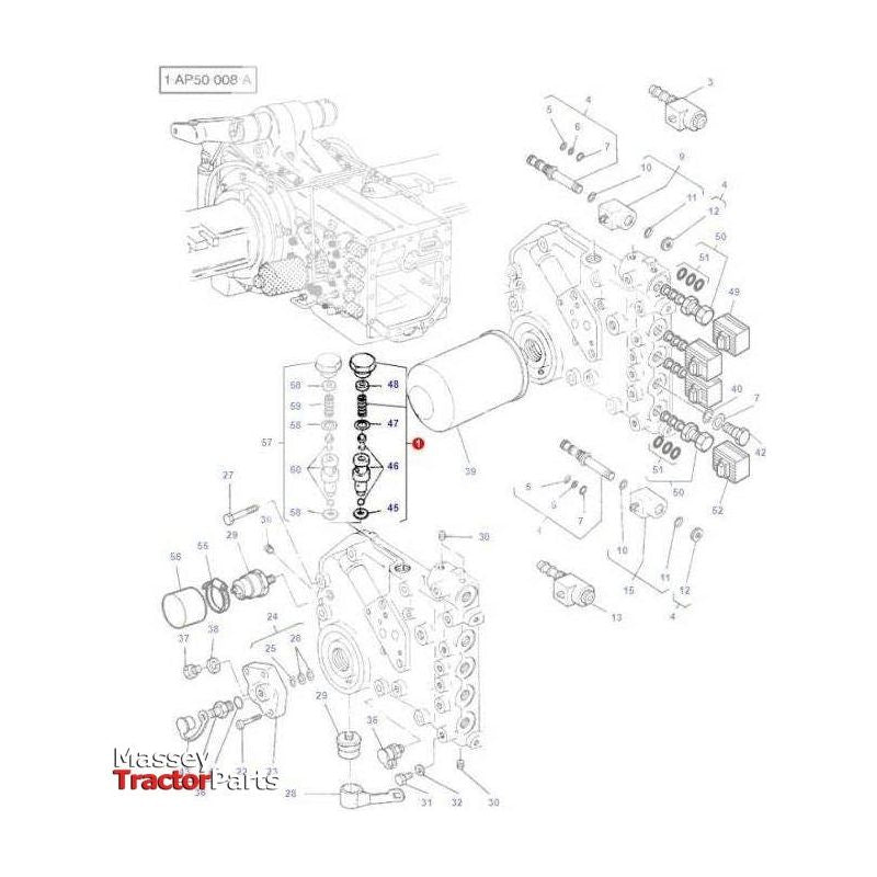 Massey Ferguson Hydraulic Pressure Valve - 3382294M91 | OEM | Massey Ferguson parts | Hydraulics-Massey Ferguson-Farming Parts,Hydraulic Pressure & Relief Valves,Hydraulics,Tractor Hydraulic,Tractor Parts