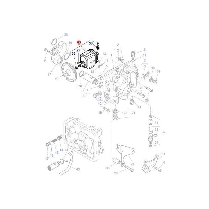 Hydraulic Pumps - 3797065M1 - Massey Tractor Parts