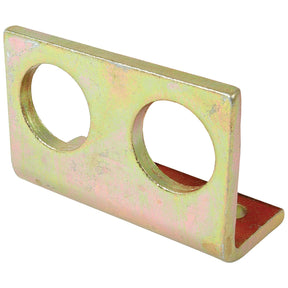 The Sparex Hydraulic Quick Release Mounting Bracket (Double) | Sparex Part No. S.4409 is a metallic bracket with a rectangular base and two circular holes. Measuring 1/2'', this product, manufactured by Sparex, is typically used for structural support or mounting purposes.