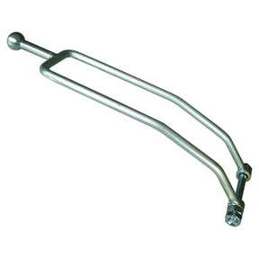 A hydraulic top link handle featuring a 290 + 70mm rod, a handle at one end, and a rectangular frame with a clamping mechanism at the other end, commonly found in Ford New Holland equipment; this Sparex product goes by the part number S.39965.