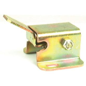 A Hydraulic Top Link Holding Bracket by Sparex (Part No. S.33158) featuring a metal latch with a bolt and a rectangular lever, designed to align with H.T.L BRACKET standards and specifications from Sparex.